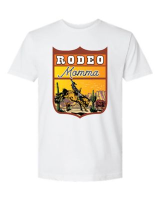 The Whole Herd Back Number Rodeo Momma Ladies Graphic T-Shirt