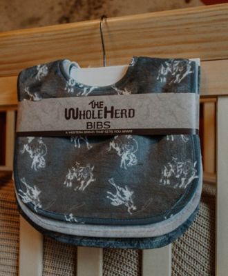 Image showing  Can't Tie Me Down Baby Bib Pack