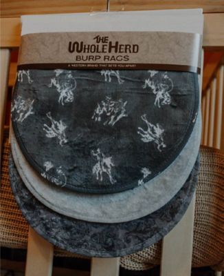 Image showing  Can't Tie Me Down Baby Burp Rag Pack