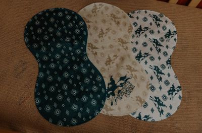 The Whole Herd Never Give Up Cowboy Baby Burp Rag Pack