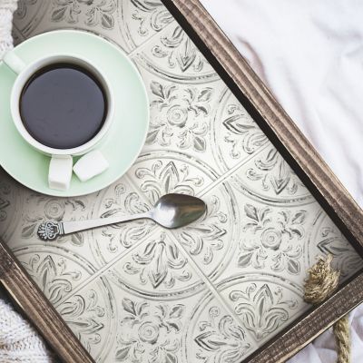 Image showing  Tin Peel And Stick Tile Backsplash, 4 pc.