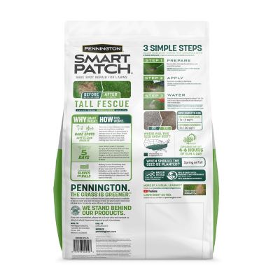 Image showing  10 lb. 200 sq. ft. Smart Patch Tall Fescue Grass Seed Mix