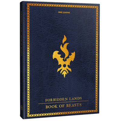 Free League Forbidden Lands: Book of Beasts - Hardcover Expansion RPG Book, Free League Publishing