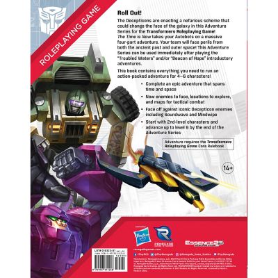 Image showing  Transformers Roleplaying Game: The Time is Now Adventure Book