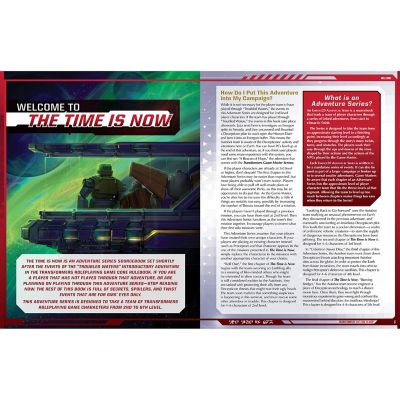 Image showing  Transformers Roleplaying Game: The Time is Now Adventure Book