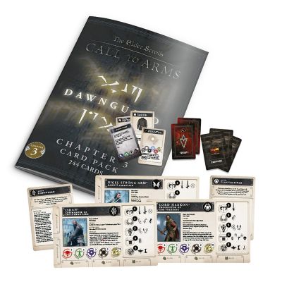 Modiphius The Elder Scrolls: Call to Arms: Chapter 3 Card Pack - Dawnguard - 244 Punch-Card Pack