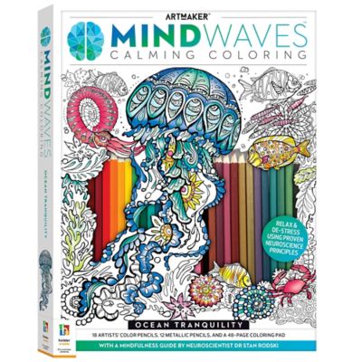 Art Maker Mindwaves Coloring Kit: Ocean Tranquility