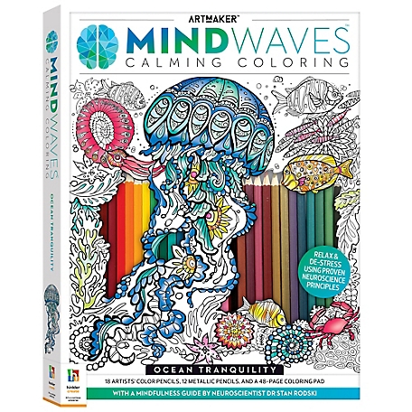 Art Maker Mindwaves Coloring Kit: Ocean Tranquility