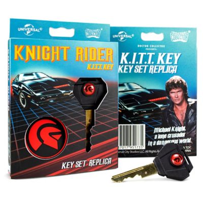 Image showing  Dr. Collector: Knight Rider: K.I.T.T Key - Key Set Replica, Includes Keychain With Knight Industries Logo
