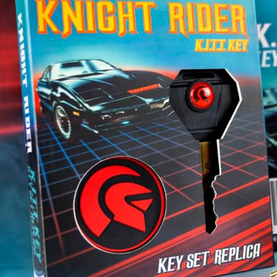 Image showing  Dr. Collector: Knight Rider: K.I.T.T Key - Key Set Replica, Includes Keychain With Knight Industries Logo