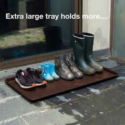 Image showing  40 x 20 in. Brown Boot Tray