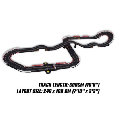 Image showing  SuperFun 207 - 1/43 USB Power Slot Car Racing Set, Layout Size: 94 in. x 39 in., 92 pc.