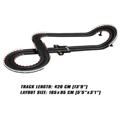 Image showing  Joysway: SuperFun 203 - 1/43 USB Power Slot Car Racing Set, Layout Size: 65in.x37in.