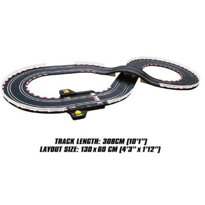 Image showing  SuperFun 201 - 1/43 USB Power Slot Car Racing Set, Layout Size: 51 in. x 23 in., 41