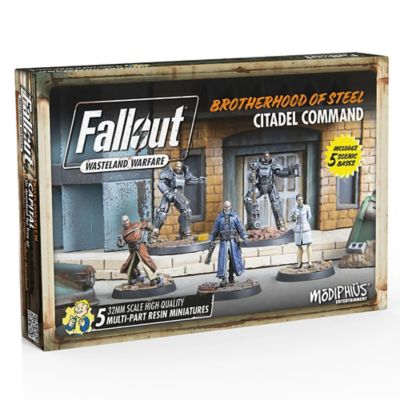 Modiphius Fallout Wasteland Warfare: Brotherhood of Steel-Citadel Command - 5 Miniatures