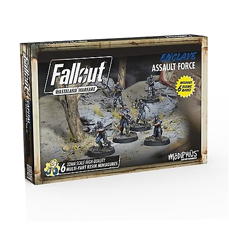 Modiphius Fallout Wasteland Warfare: Enclave-Assault Force - 6 Miniatures