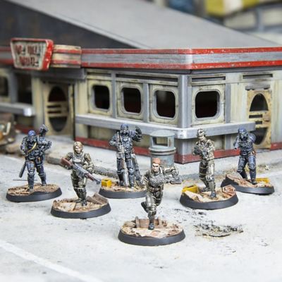 Image showing  Fallout Wasteland Warfare: Brotherhood of Steel - Combat Patrol - 6 Miniatures
