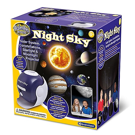 Brainstorm Toys: Night Sky Projector - Solar System, Constellations, 12 ft. Projection