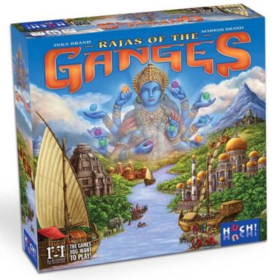 R & R Games Rajas of the Ganges - 16th Century India Worker Placement Board Game, Ages 12+, 2-4 Players, 60 Min.