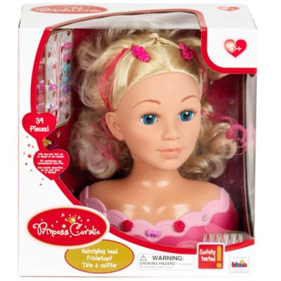 Princess Coralie 11 in. Hairdressing Head - Little Emma - Theo Klein