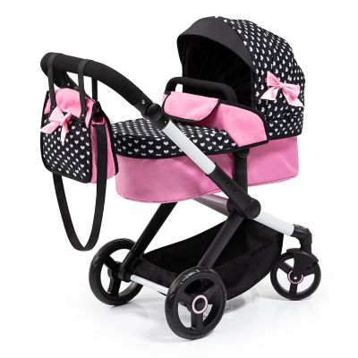 Bayer Design Dolls: Pram Xeo: Matching Handbag, Black/Pink