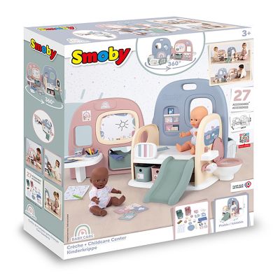 SMOBY Childcare Center Playset - Kids Play Center For Baby Dolls, Ages 3 and up