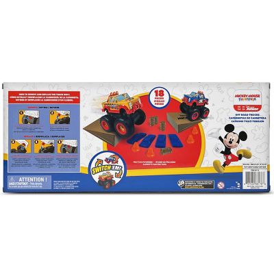 Image showing  Mickey 18 pc. Off-Road Monster Truck Playset, Friction Powered Vehicles