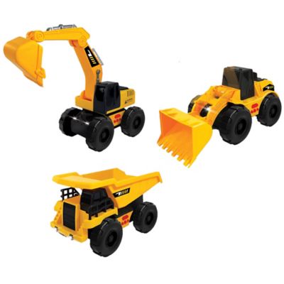 Image showing  Lights and Sounds Friction-Powered Dump Truck Vehicles Set, 3 pc.