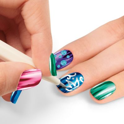 Image showing  Metallic Rainbow Nail Art - Design Kit