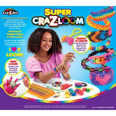 Image showing  Super DIY Bracelet Loom Kit, 2200 Latex Free Color Bands