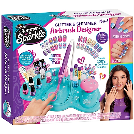 Shimmer 'N Sparkle Glitter & Shimmer Airbrush Designer - Fingernail Art Kit