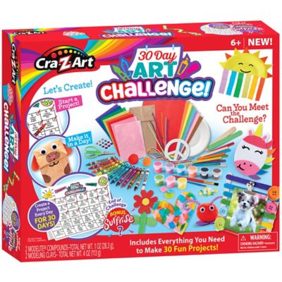 Cra-Z-Art 30 Day Art Challenge! - Cra-Z-Art, DIY Craft & Supplies Kit, 30 Fun Projects