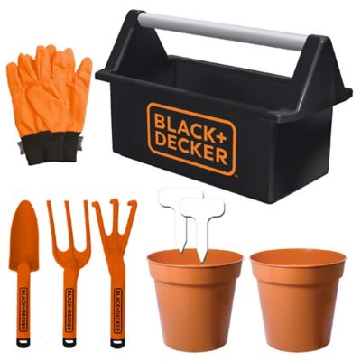 Black Decker Open Garden toolbox complete with eight piece