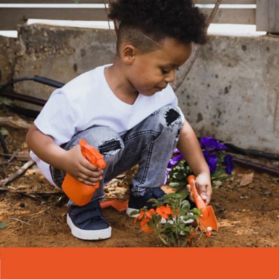 Image showing  Kids Gardening Set Pretend play set with costume and gardening accessories