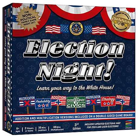 Semper Smart Games Election Night! - Learn Your Way To The White House, Non-Political Family Game