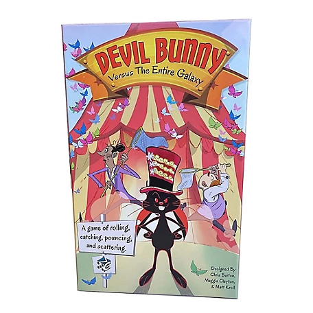 Greater Than Games Devil Bunny Versus the Entire Galaxy - Butterfly Catching At the Circus Board Game, DBUN-VGAL