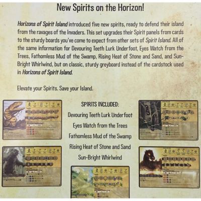 Image showing  Horizons of Spirit Island: Classic Spirit Panel Boards, 5 Greyboard Panels