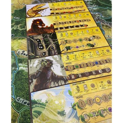 Image showing 5 th Greater Than Games Horizons of Spirit Island: Classic Spirit Panel Boards, 5 Greyboard Panels