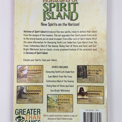 Image showing 6 th Greater Than Games Horizons of Spirit Island: Classic Spirit Panel Boards, 5 Greyboard Panels