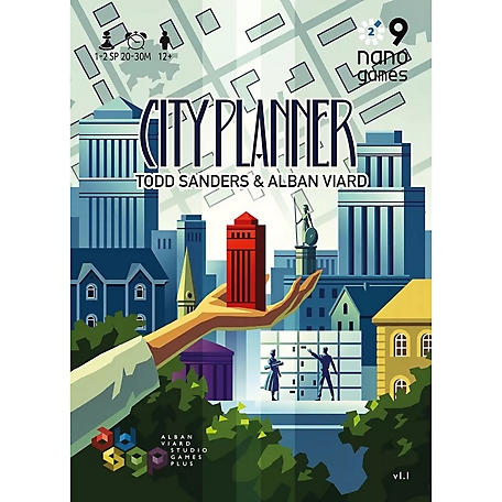 Capstone Games City Planner - Nano9Games Volume 2, Capstone Games, City Building Game, NANO-02