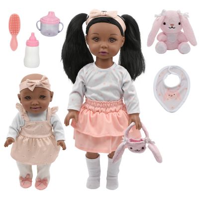 Little Darlings Darlings: 18 in./12 in. Sweet Sisters Dolls Aa - Bunny Set