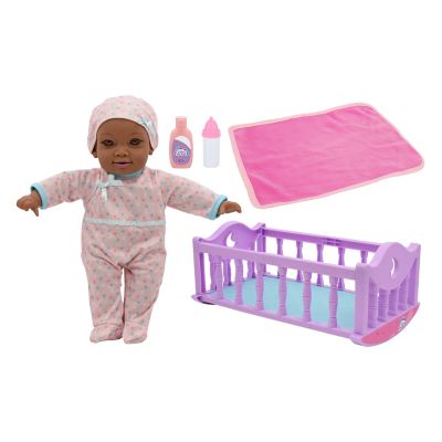 Little Darlings 12 in. Crib Time Fun Baby Doll