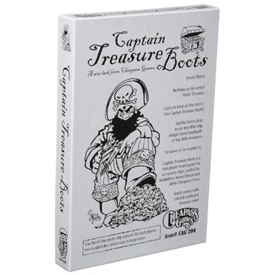 Cheapass Games Captain Treasure Boots - Sail the 7 Seas Treasure Board Game