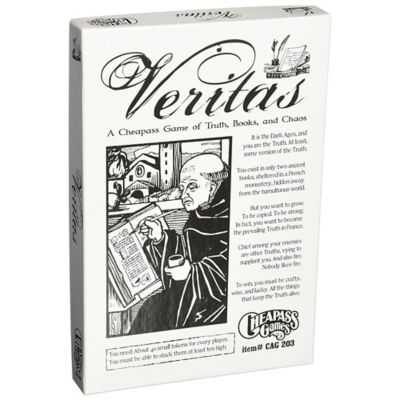 Cheapass Games Games: Veritas - Board Game of Truth Books & Chaos, Euro-Style, CAG 203