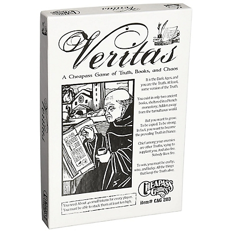 Cheapass Games Games: Veritas - Board Game of Truth Books & Chaos, Euro-Style, CAG 203