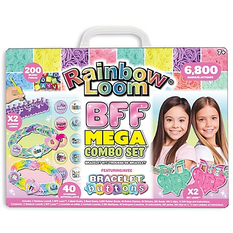 Rainbow Loom Bff Mega Button Set, Bracelet Making Kit, R0112