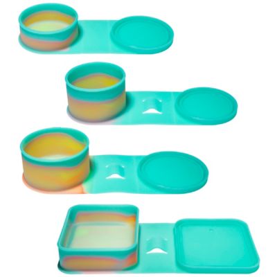 Image showing  Silicone Go Go Bowls:, Set of 4: Sizes: 10, 20, 30 oz., smoke