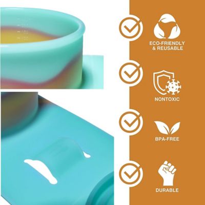 Image showing  Silicone Go Go Bowls:, Set of 4: Sizes: 10, 20, 30 oz., aurora