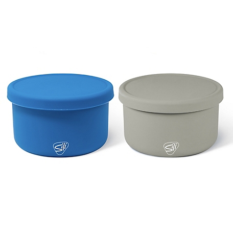 Silipint Silicone 20 oz. Lidded Bowls: 2 Pack