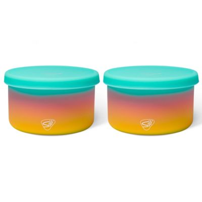 Silipint Silicone 20 oz. Lidded Bowls: 2 pk., aurora